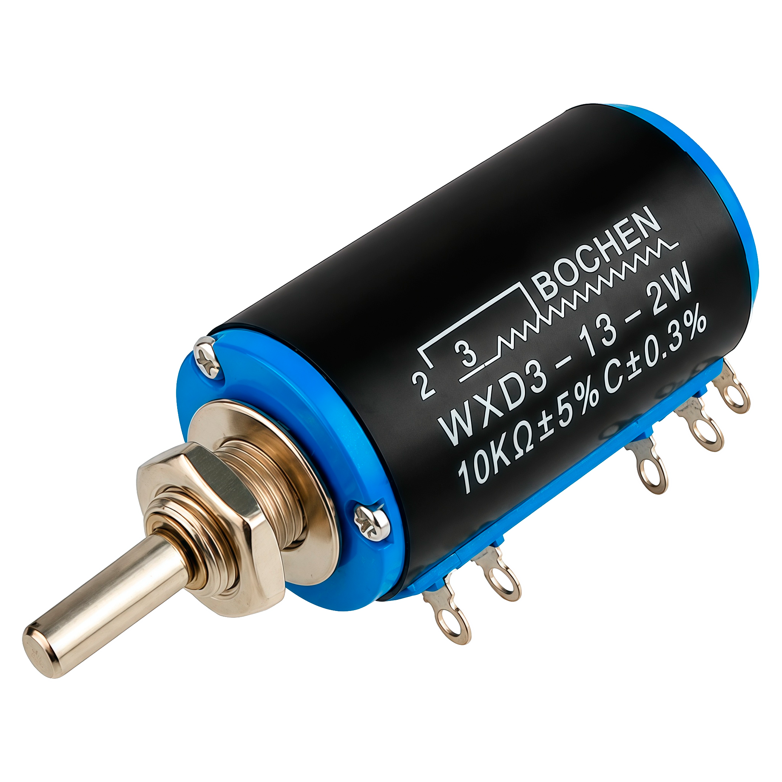 Potenciómetro de Alambre WXD3-13-2W Multivuelta 10K ohm