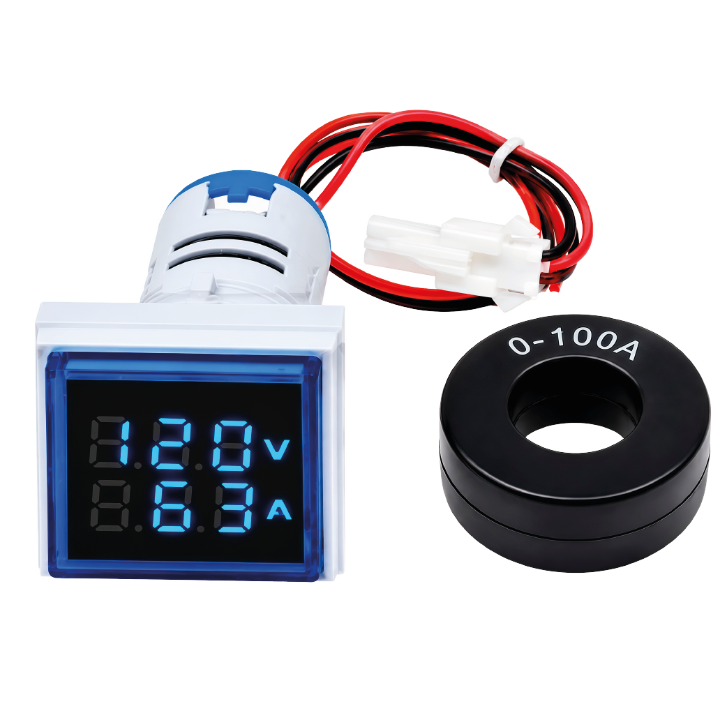 Amperímetro Digital 0 – 100A, Voltaje 100 – 220VAC
