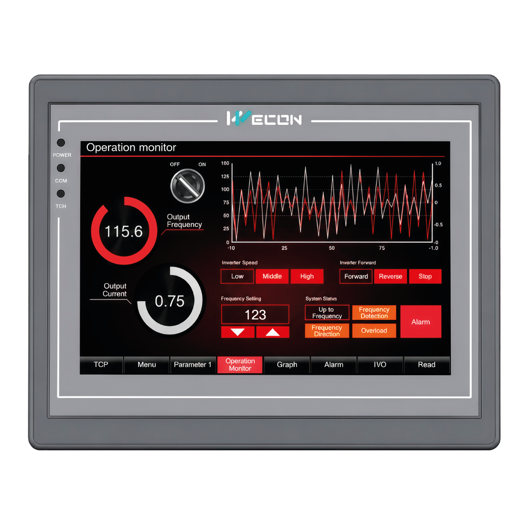 HMI Wecon PI8070, 7 Pulgadas, Wifi - Ethernet, CAN, Control Remoto / LAN, Tarjeta SD