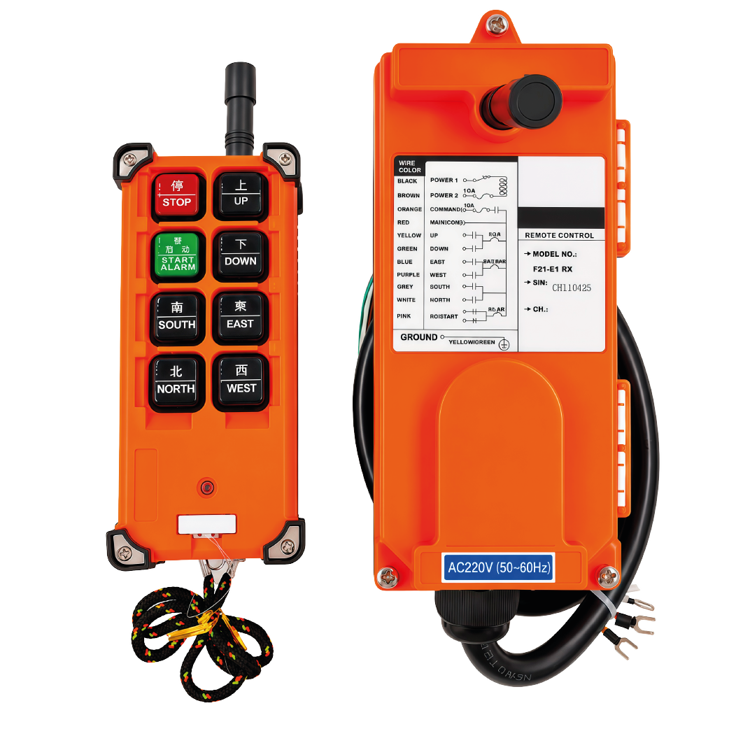 Mando de Control Inalámbrico AC/DC F21-E1B, 220VAC, 6 Salidas