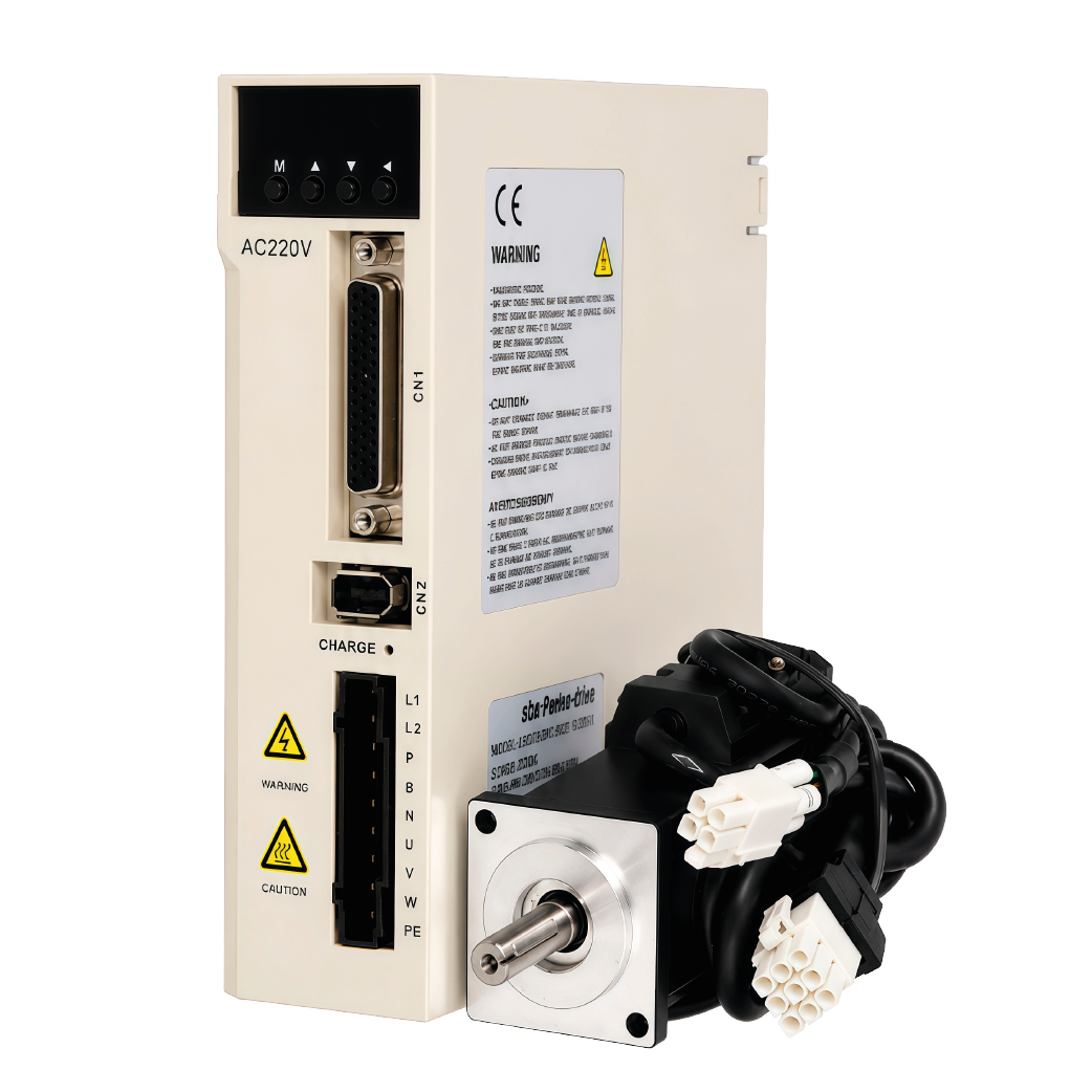 Servo Drive y Servomotor 100W – 0.32Nm, 220VAC, STAR POWER DRIVE US810, Flange 40, Monofásico